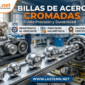 billas de acero cromadas